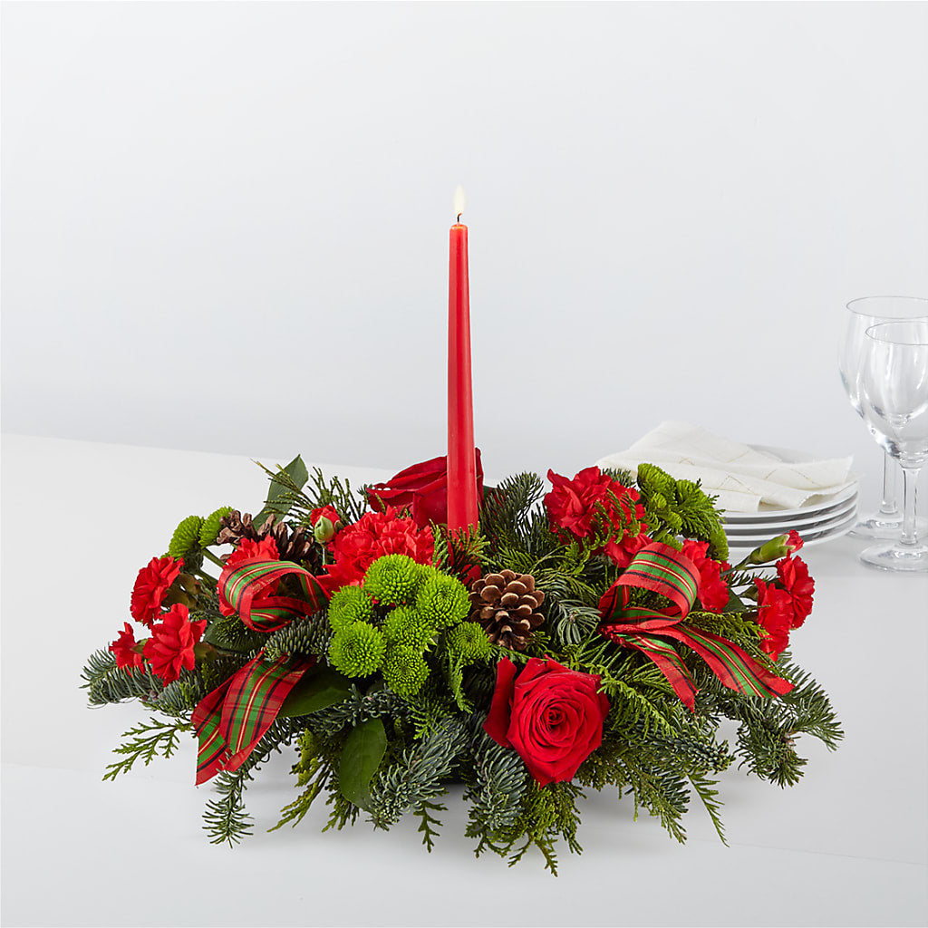 By the Candlelight Centerpiece – Mossholders Floral, Arvada CO