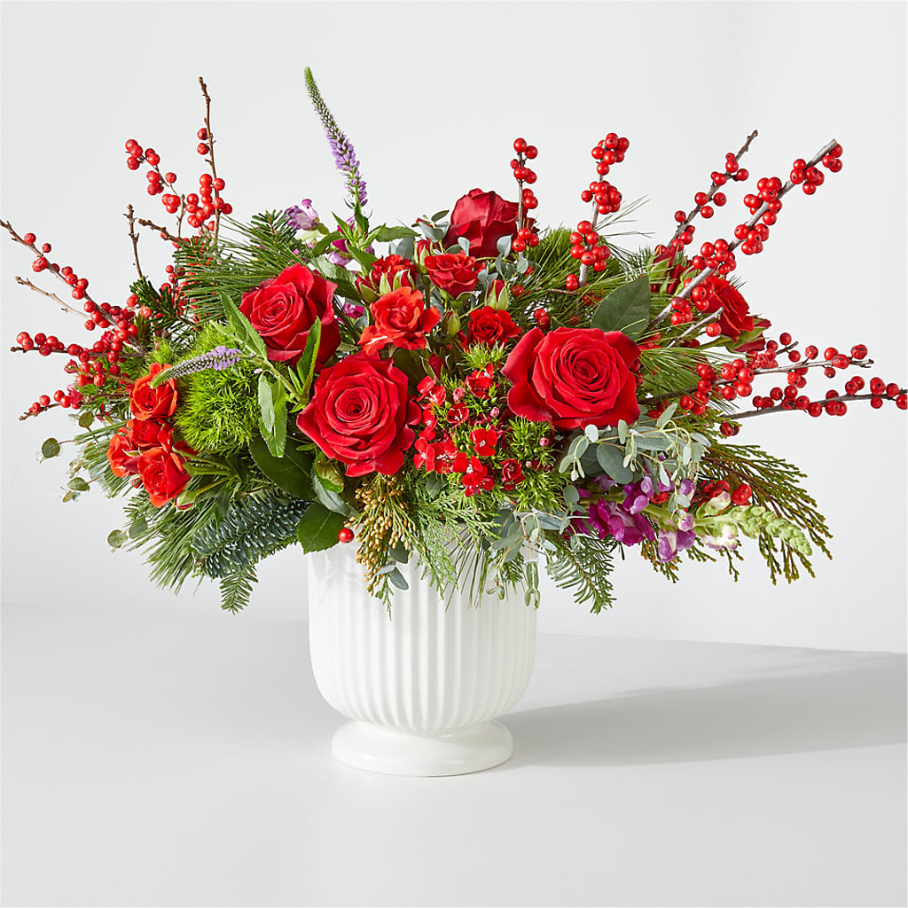 Big Red Bow Bouquet – Mossholders Floral, Arvada CO