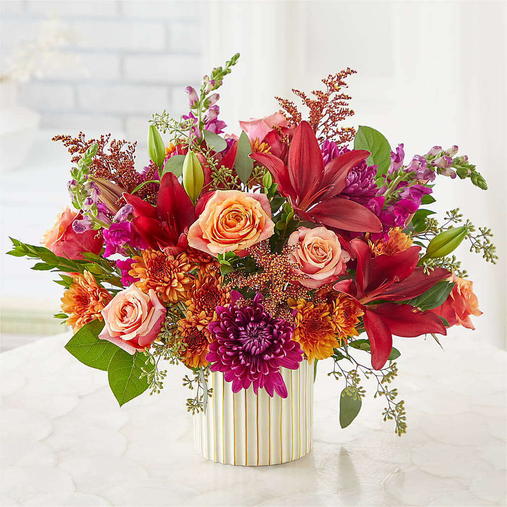 Burgundy Landscape Bouquet – Mossholders Floral, Arvada CO