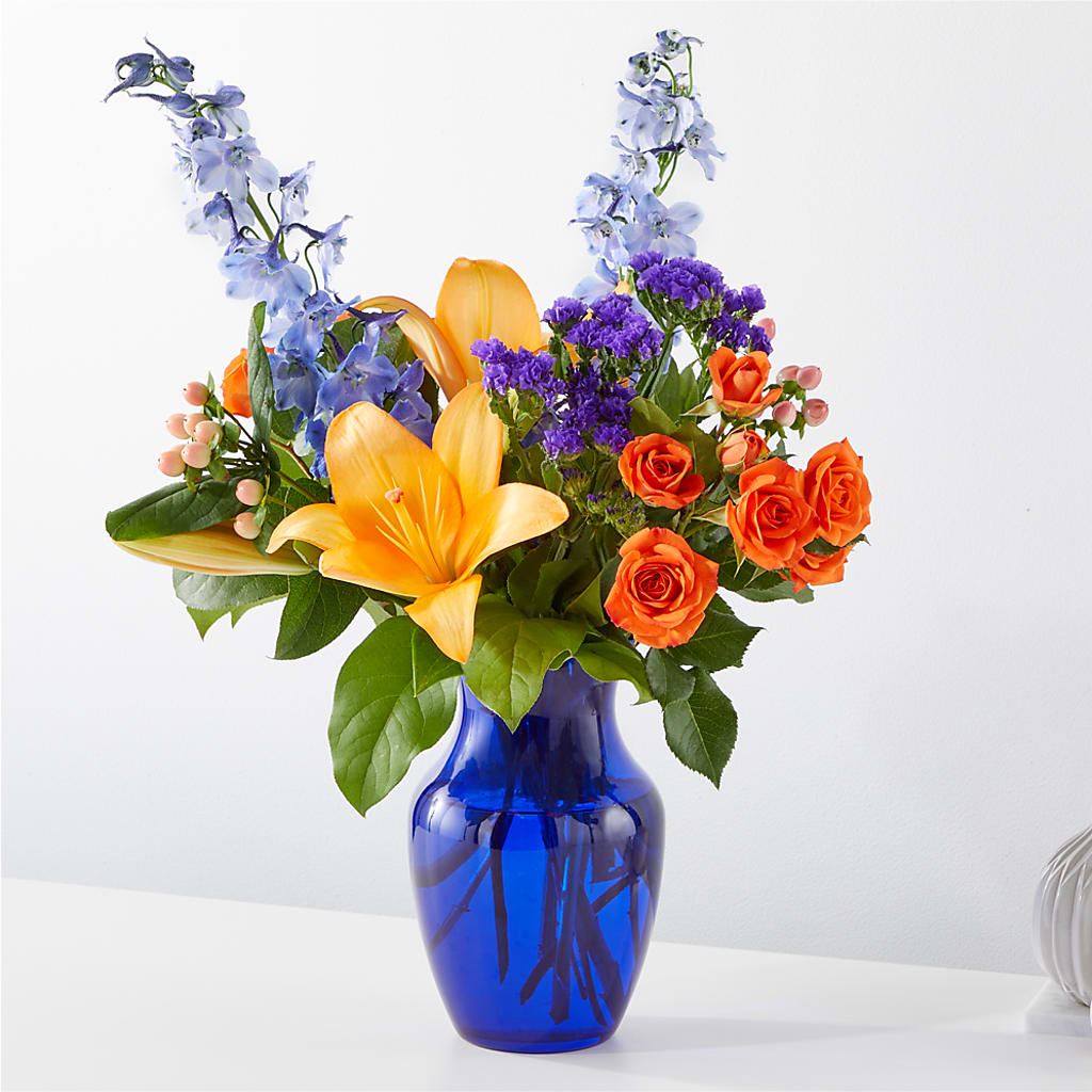 Radiant Citrus Bouquet – Mossholders Floral, Arvada CO
