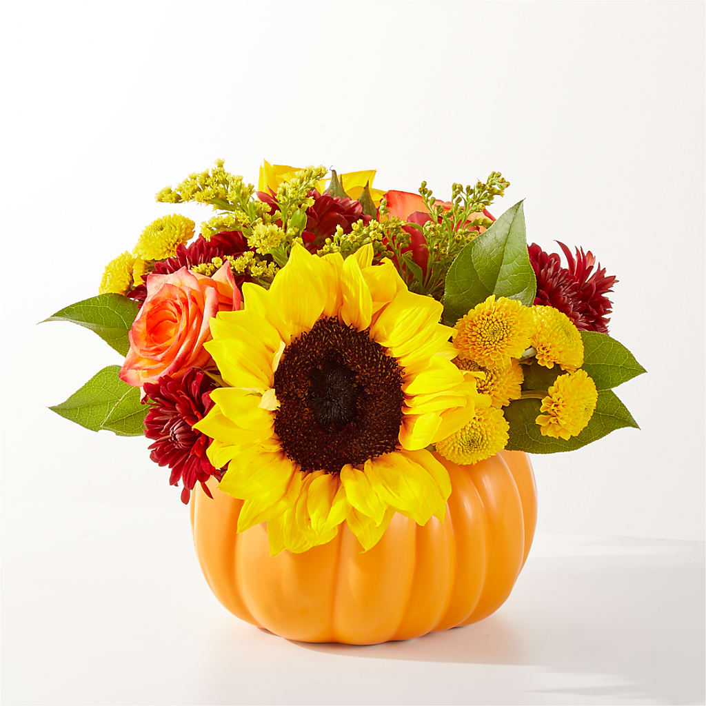 Golden Gourd Pumpkin Bouquet – Mossholders Floral, Arvada CO