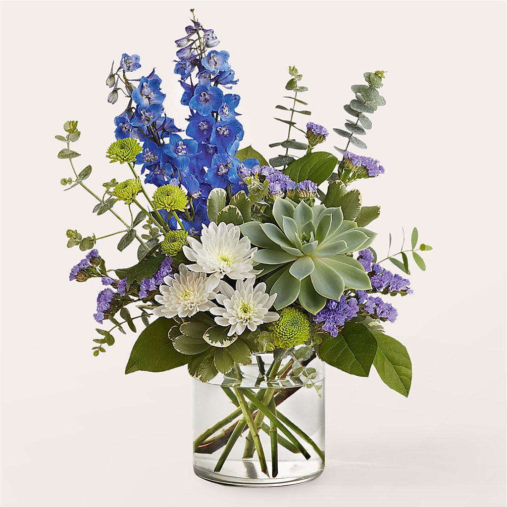 Cerulean Waves Bouquet – Mossholders Floral, Arvada CO