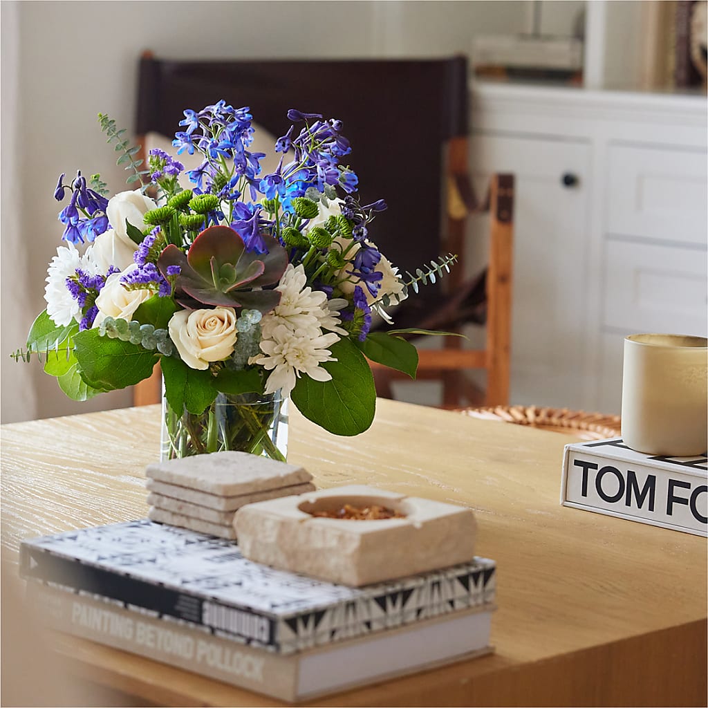 Cerulean Waves Bouquet – Mossholders Floral, Arvada CO