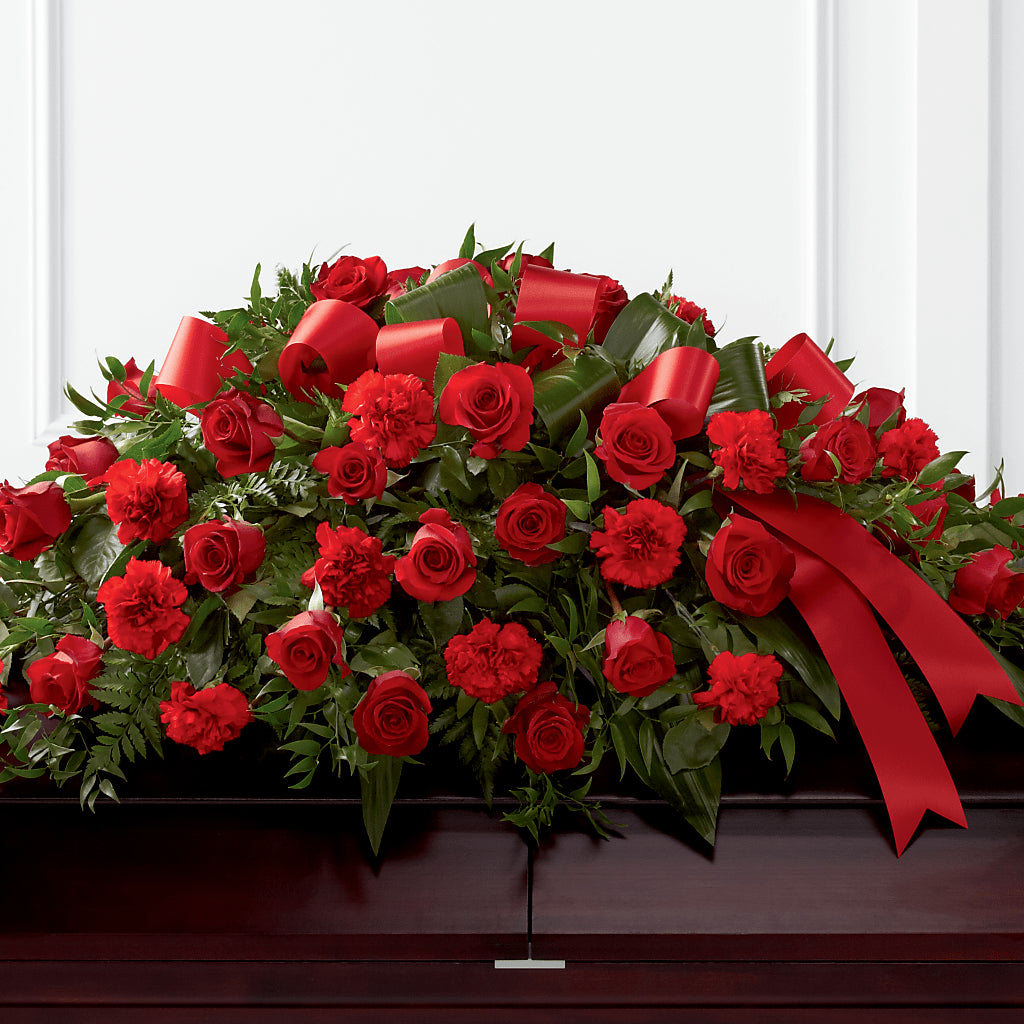 Tribute of Life Casket Spray – Mossholders Floral, Arvada CO