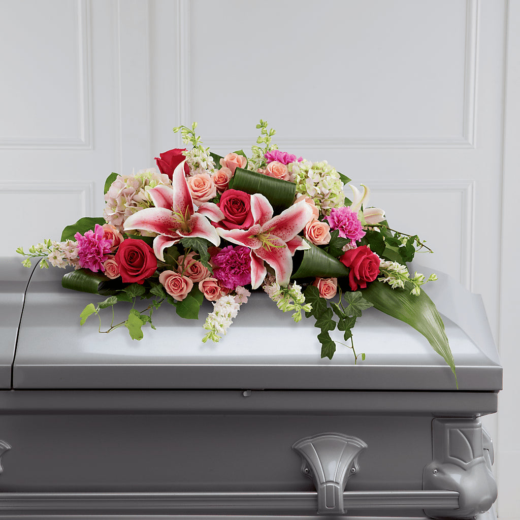Splendid Grace Casket Spray – Mossholders Floral, Arvada CO