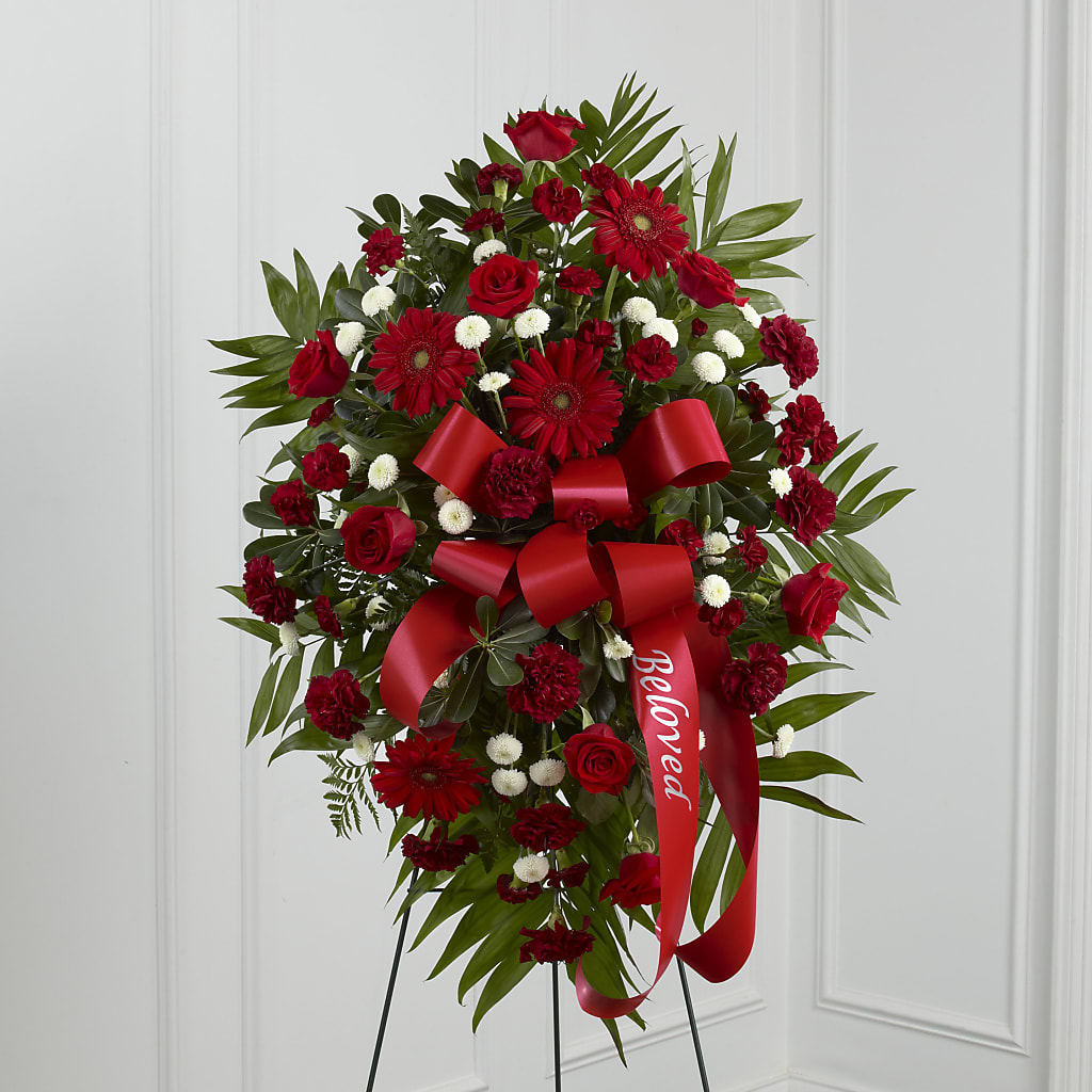 Treasured Memories Standing Spray – Mossholders Floral, Arvada CO