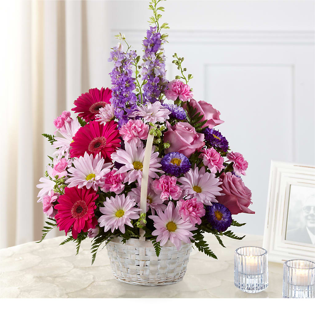Pastel Peace Basket – Mossholders Floral, Arvada CO