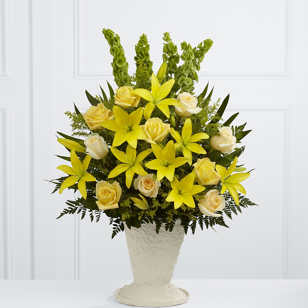 Golden Memories Arrangement – Mossholders Floral, Arvada CO