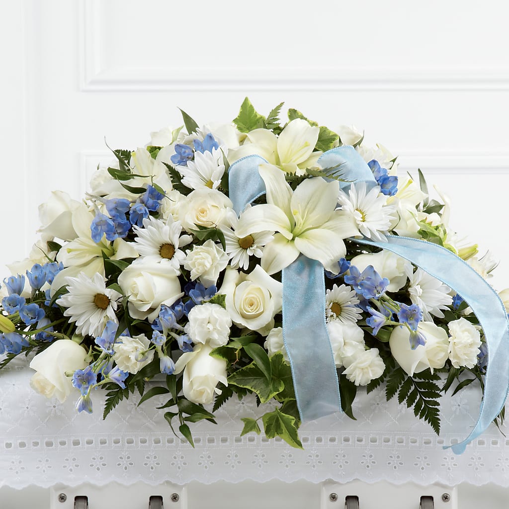 Tender Treasure Casket Spray – Mossholders Floral, Arvada CO