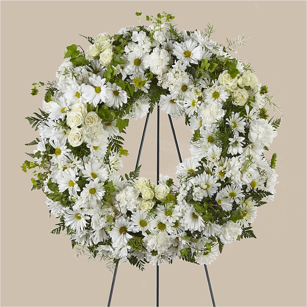 Faithful Wishes Wreath – Mossholders Floral, Arvada CO