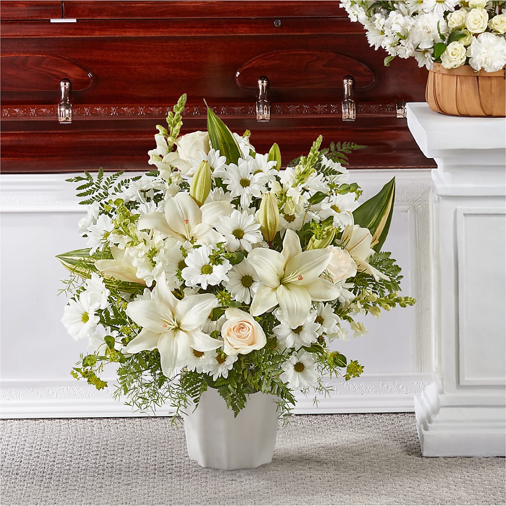Thoughts of Tranquility Floor Basket – Mossholders Floral, Arvada CO