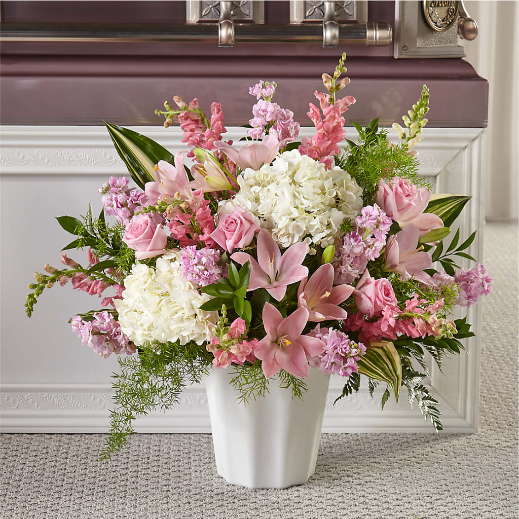 Simply Serene Floor Basket – Mossholders Floral, Arvada CO