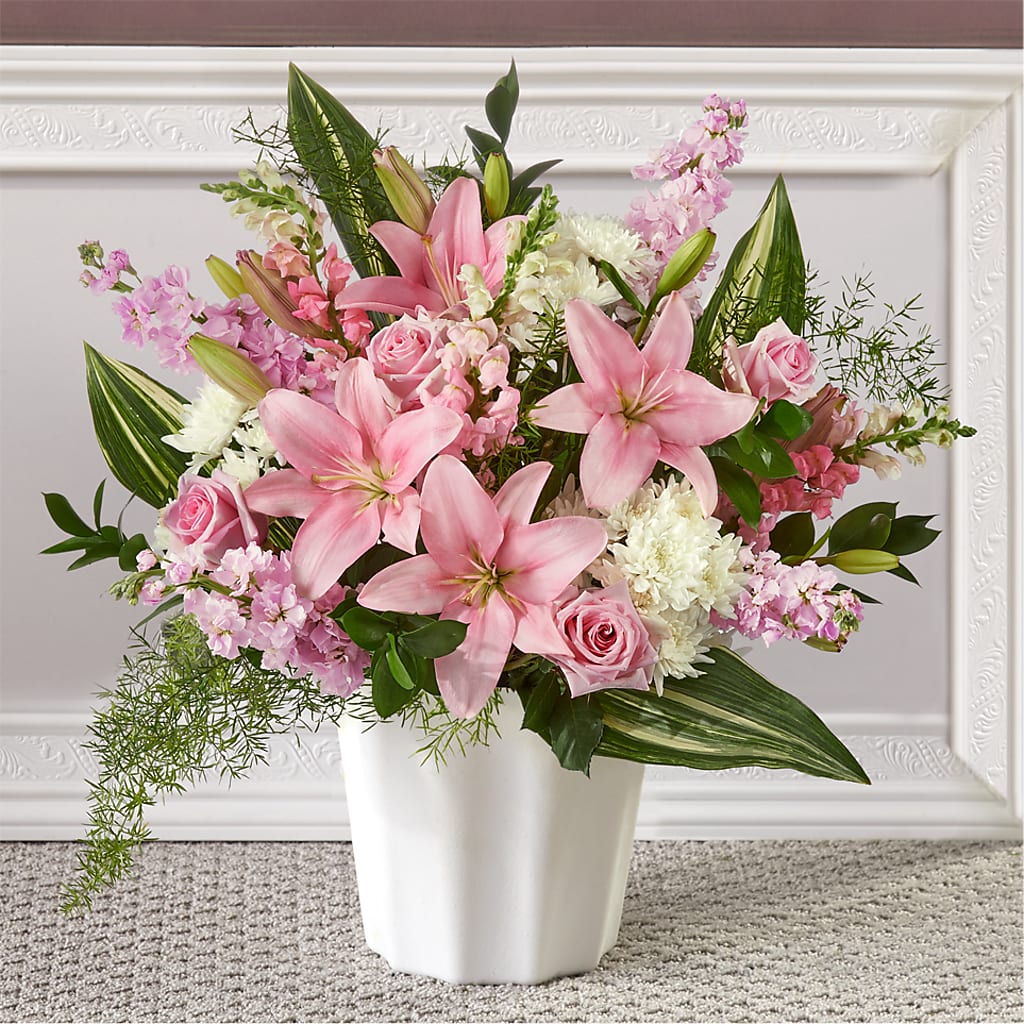 Simply Serene Floor Basket – Mossholders Floral, Arvada CO