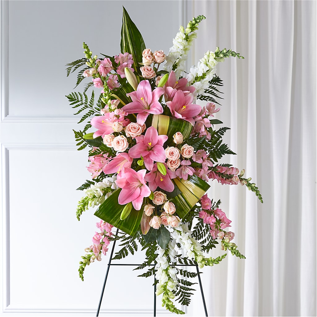 Elegant Embrace Standing Spray – Mossholders Floral, Arvada CO