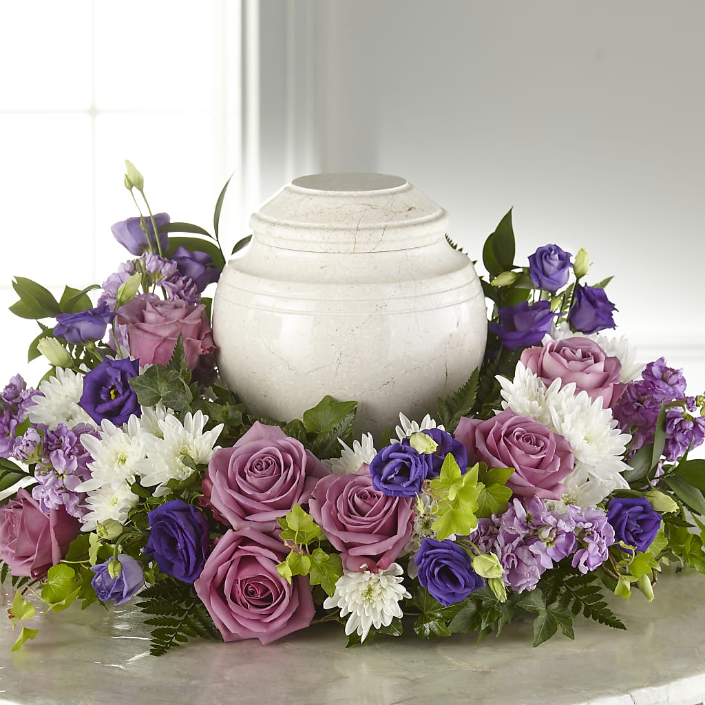 Blooming Sympathy Cremation Adornment – Mossholders Floral, Arvada CO