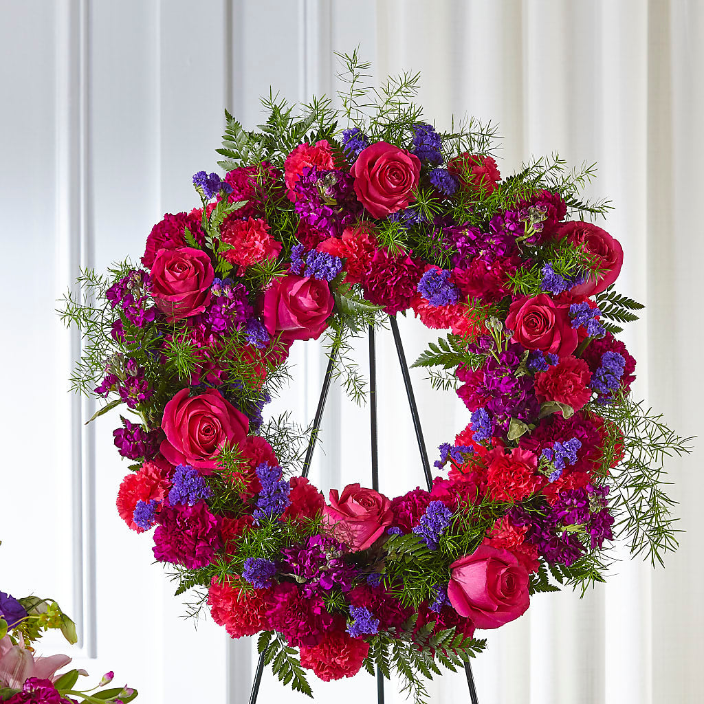 Calming Colors Wreath – Mossholders Floral, Arvada CO