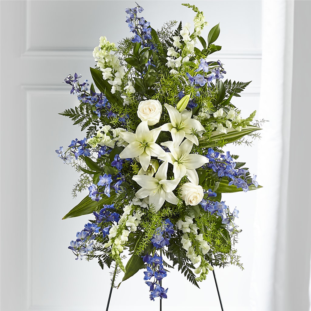 Faithful Friend Standing Spray – Mossholders Floral, Arvada CO