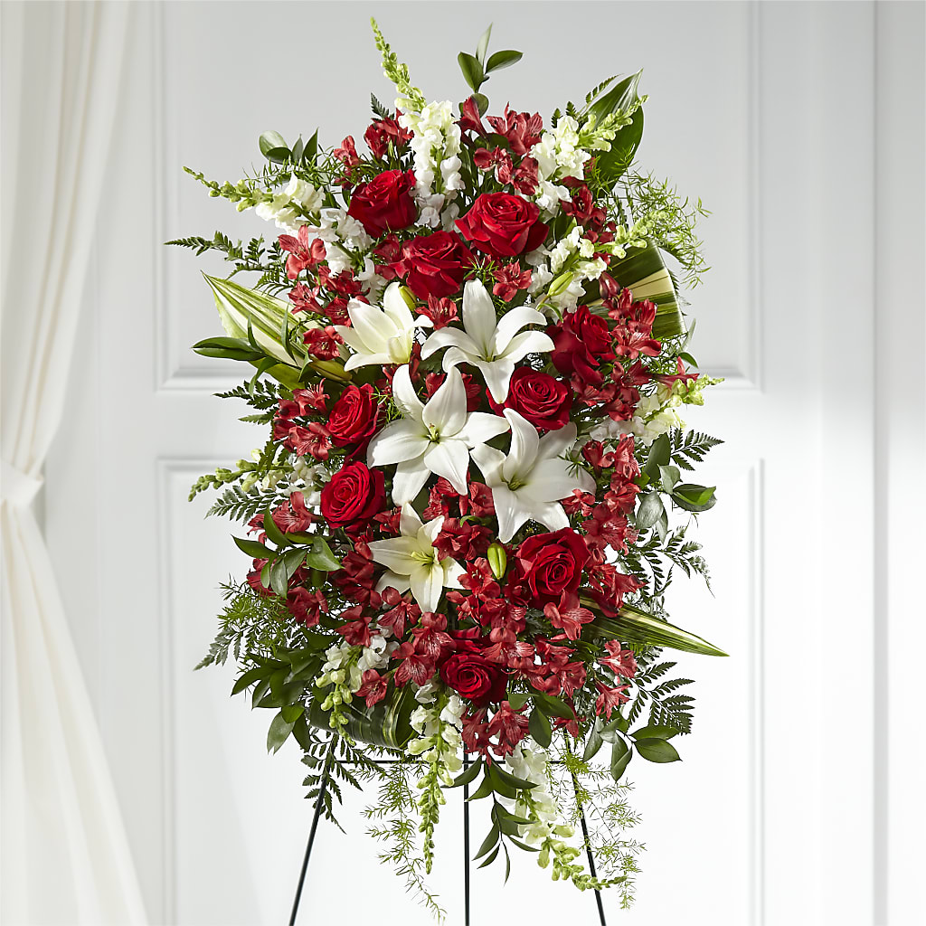 Everlasting Memory Standing Spray – Mossholders Floral, Arvada CO