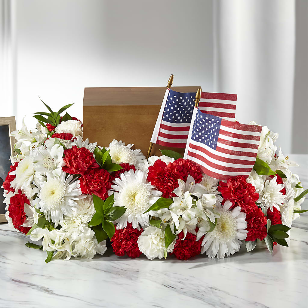 Spirit of Patriotism Cremation Adornment – Mossholders Floral, Arvada CO