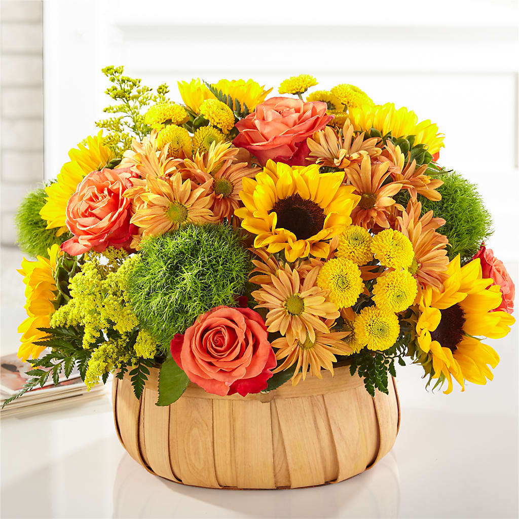 Harvest Sunflower Basket – Mossholders Floral, Arvada CO