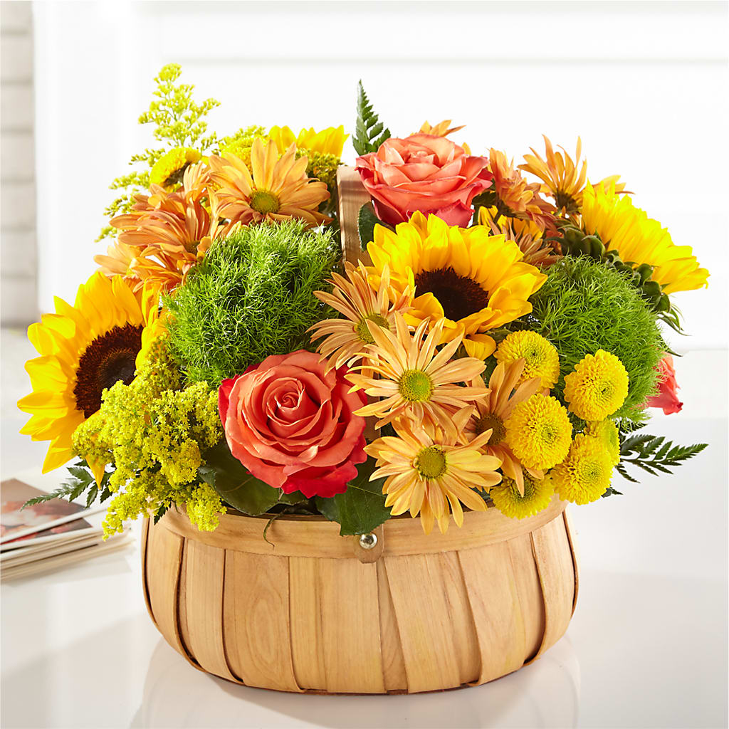 Harvest Sunflower Basket – Mossholders Floral, Arvada CO