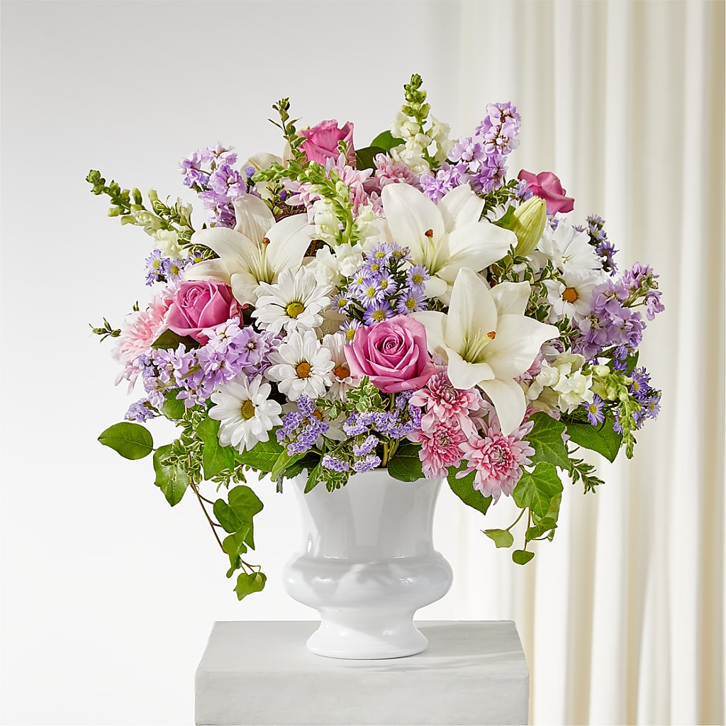Remarkable Life Urn Arrangement – Mossholders Floral, Arvada CO