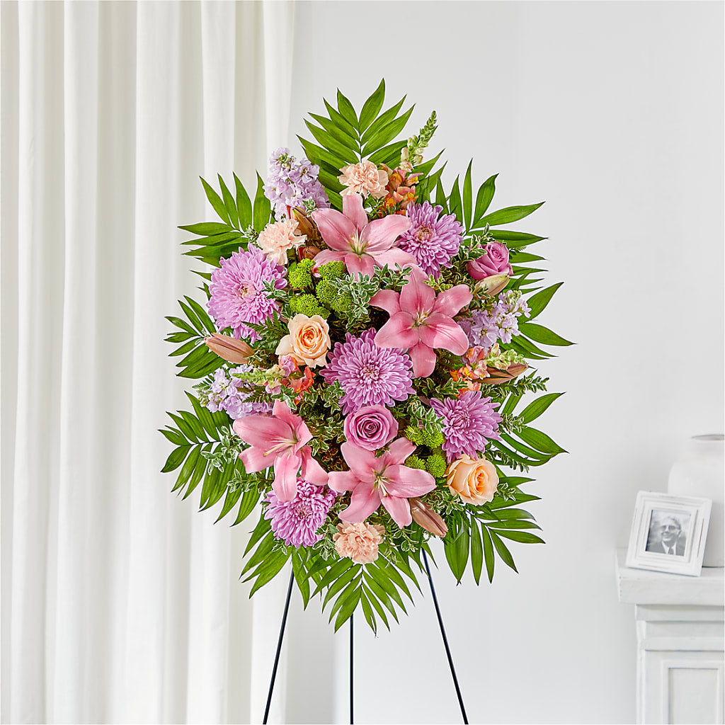 Love & Light Standing Spray – Mossholders Floral, Arvada CO