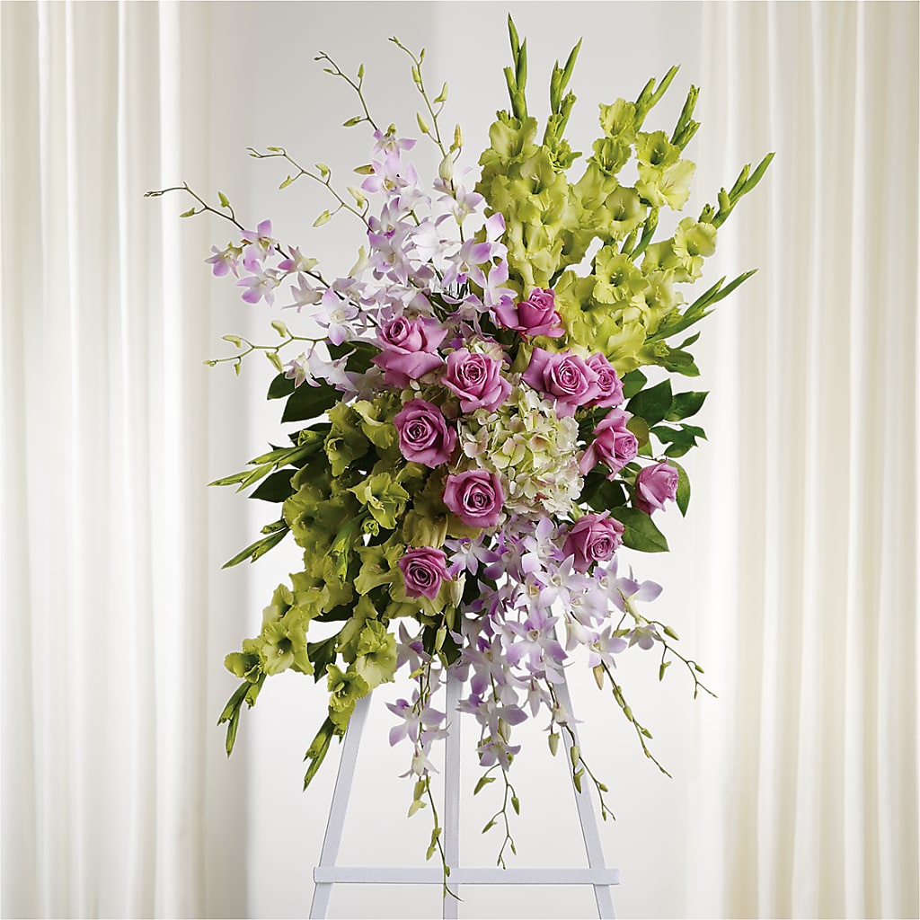 Lasting Legacy Standing Spray – Mossholders Floral, Arvada CO