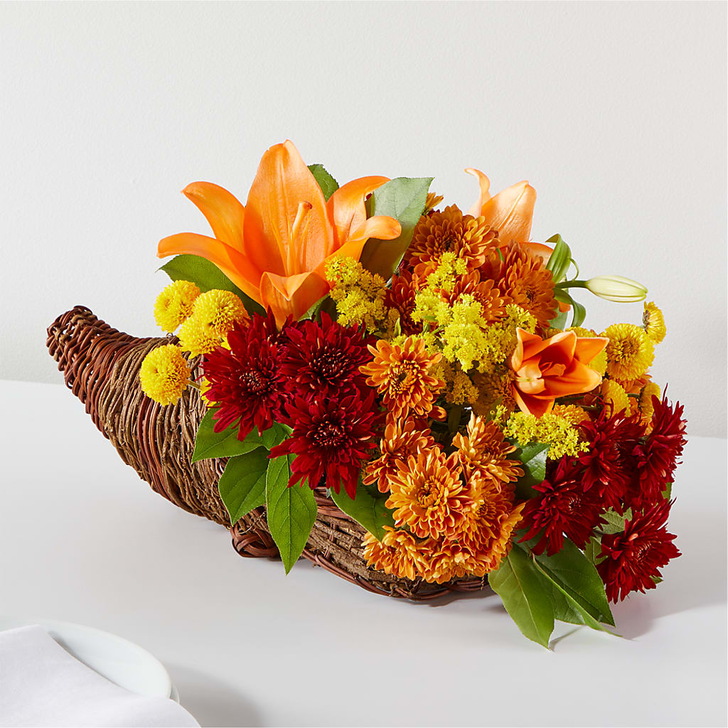 Bouquet of Blessings Cornucopia – Mossholders Floral, Arvada CO