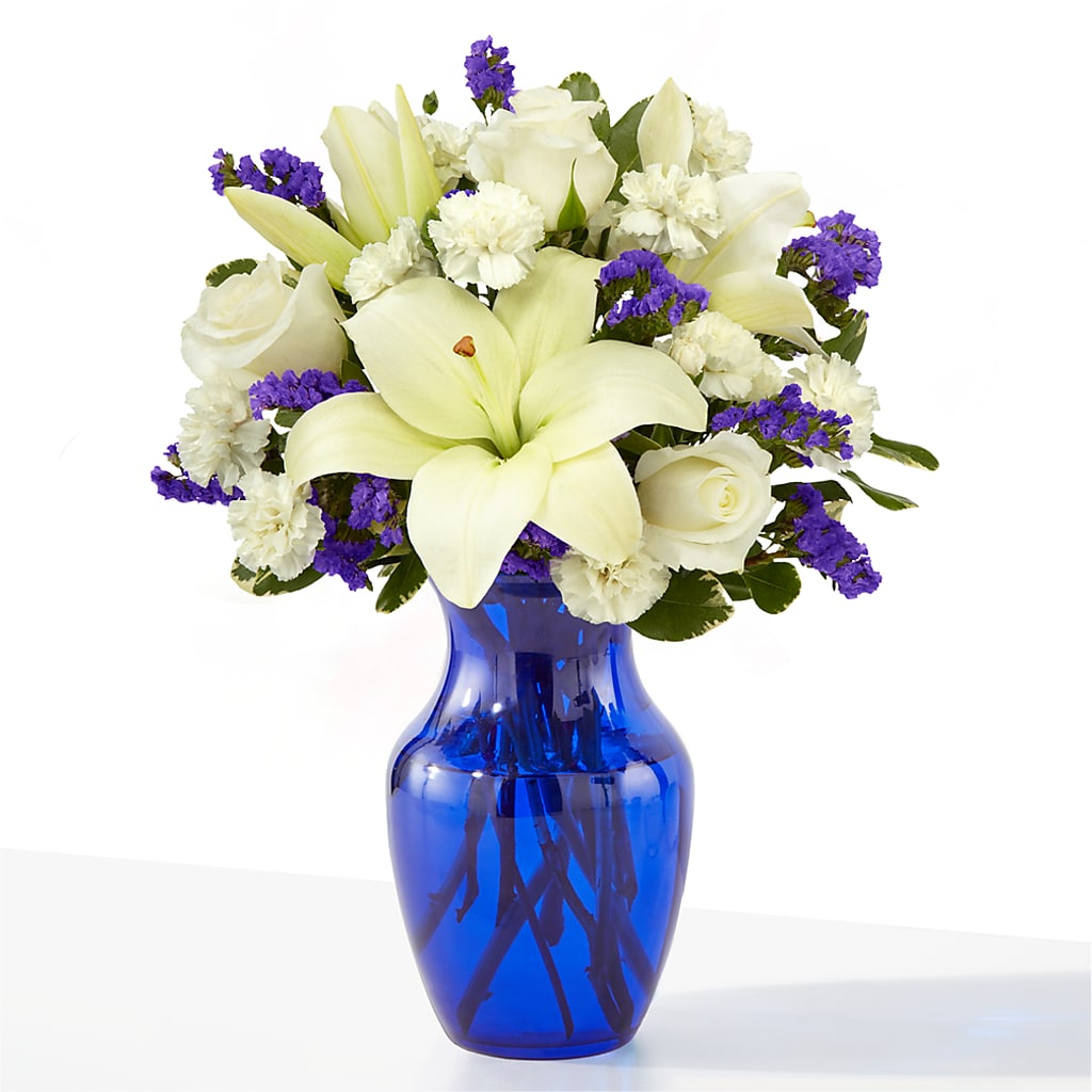 Sapphire Rush Bouquet – Mossholders Floral, Arvada CO