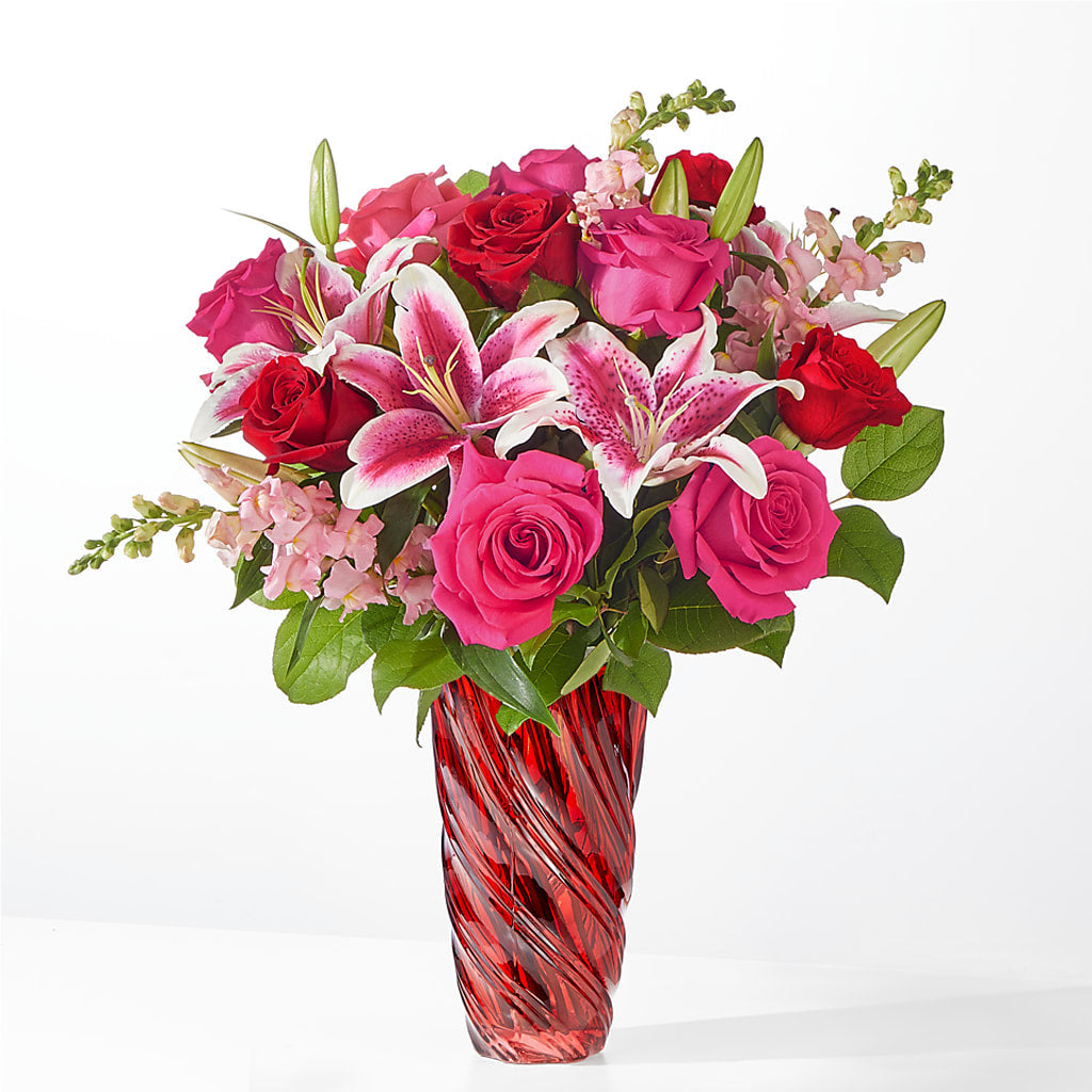 Always You Bouquet with Luxe Swirl Vase – Mossholders Floral, Arvada CO