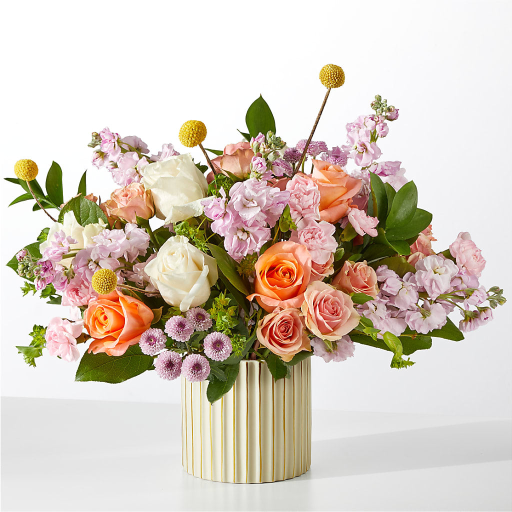 French Market Bouquet with Ivory Vase – Mossholders Floral, Arvada CO