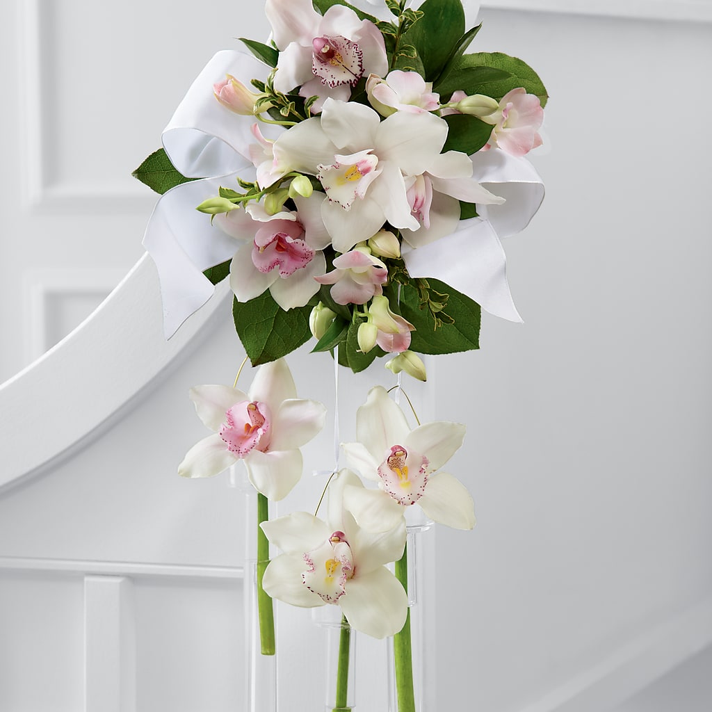 Perfect Entrance Pew Arrangement – Mossholders Floral, Arvada CO