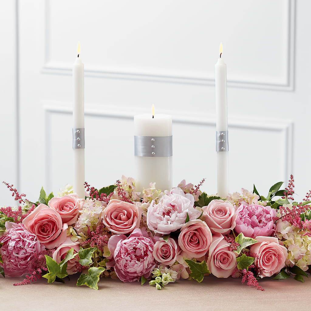 Worldwide Romance Unity Candle Arrangement – Mossholders Floral, Arvada CO