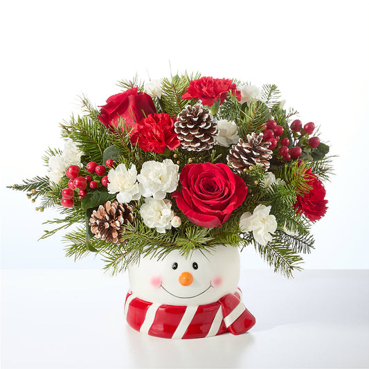 Jolly Snowman Bouquet –  Mossholders Floral, Arvada CO
