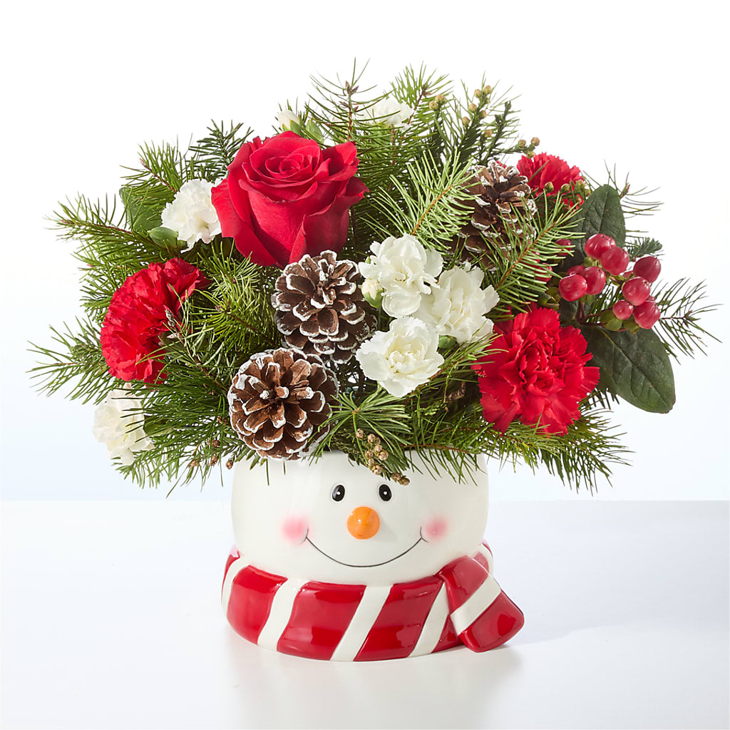 Jolly Snowman Bouquet –  Mossholders Floral, Arvada CO