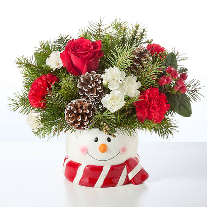 Jolly Snowman Bouquet –  Mossholders Floral, Arvada CO