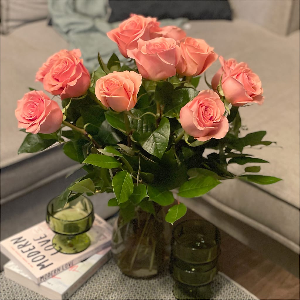 Long Stem Pink Rose Bouquet –  Mossholders Floral, Arvada CO