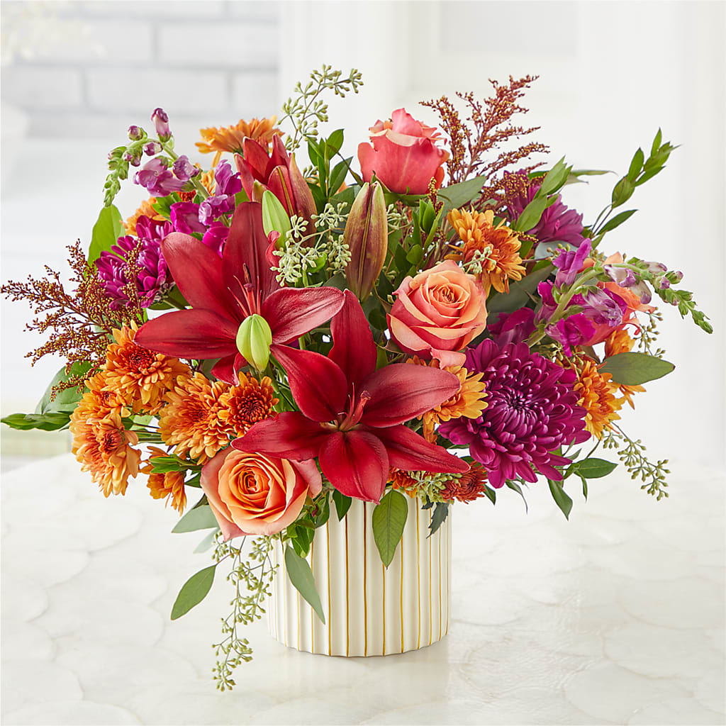Burgundy Landscape Bouquet –  Mossholders Floral, Arvada CO