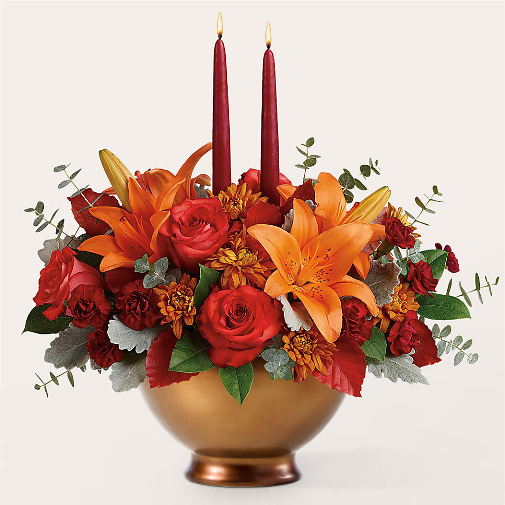Fruits of Fall Centerpiece –  Mossholders Floral, Arvada CO