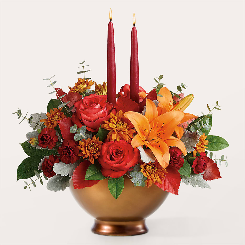 Fruits of Fall Centerpiece –  Mossholders Floral, Arvada CO