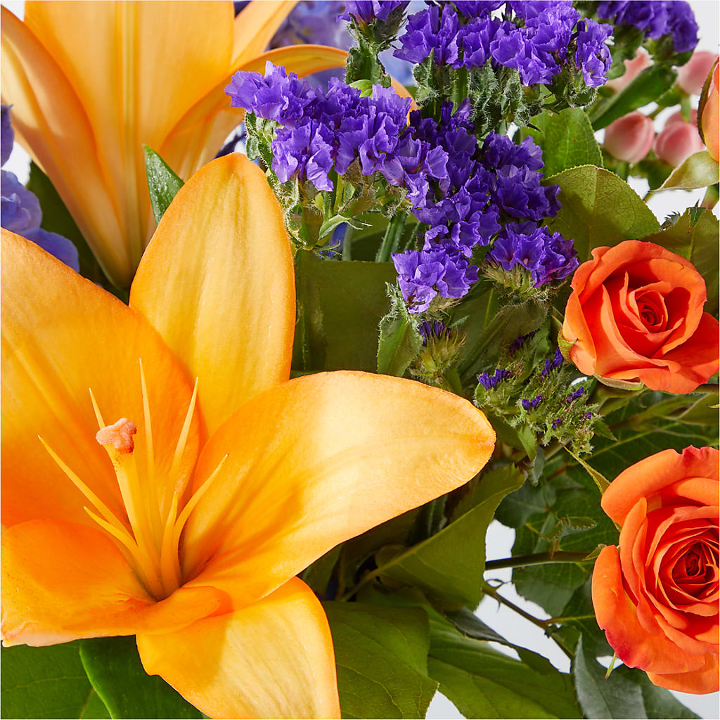 Radiant Citrus Bouquet –  Mossholders Floral, Arvada CO