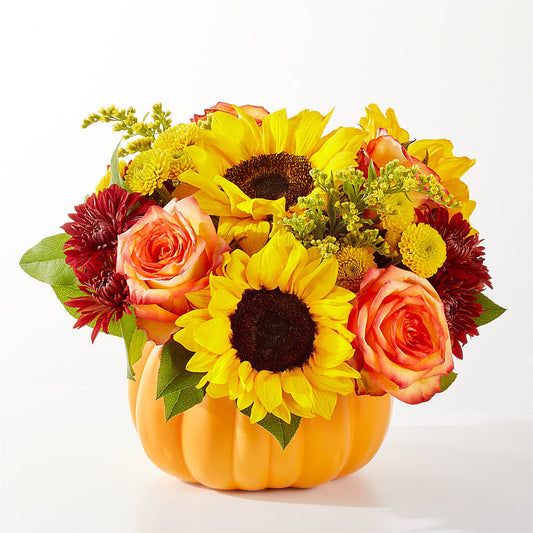 Golden Gourd Pumpkin Bouquet –  Mossholders Floral, Arvada CO