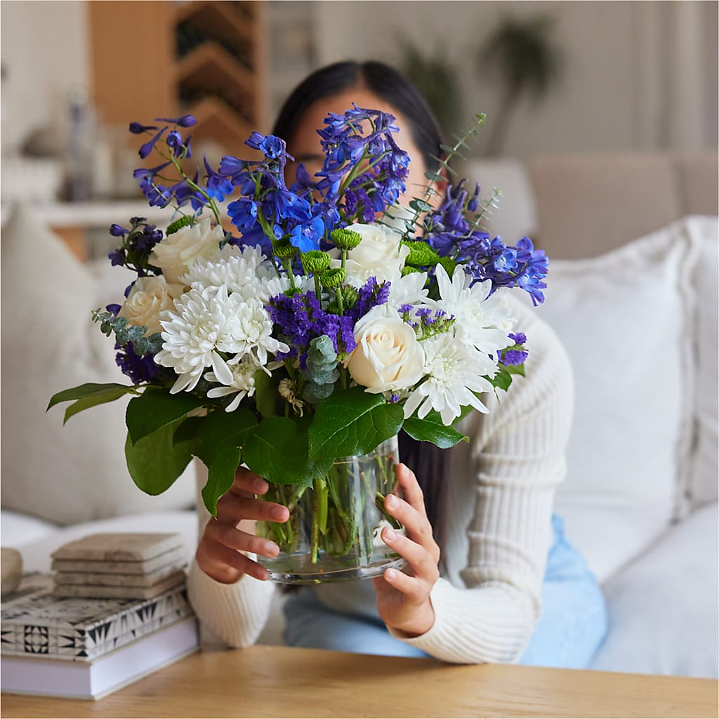 Cerulean Waves Bouquet –  Mossholders Floral, Arvada CO