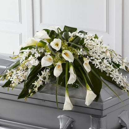 Angel Wings Casket Spray –  Mossholders Floral, Arvada CO