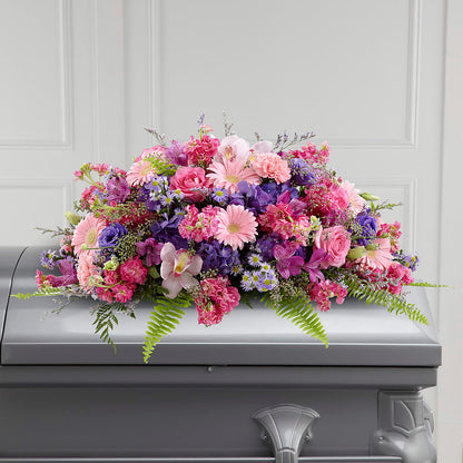 Glorious Garden Casket Spray –  Mossholders Floral, Arvada CO