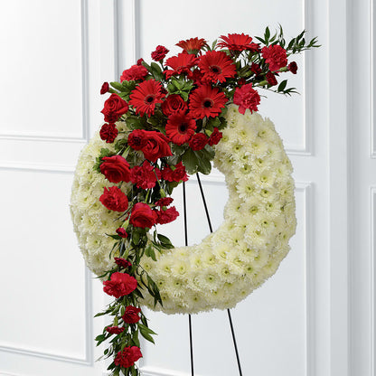 Graceful Tribute Wreath –  Mossholders Floral, Arvada CO