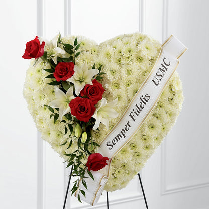 Heartfelt Hero Standing Heart –  Mossholders Floral, Arvada CO