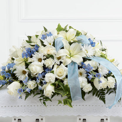 Tender Treasure Casket Spray –  Mossholders Floral, Arvada CO