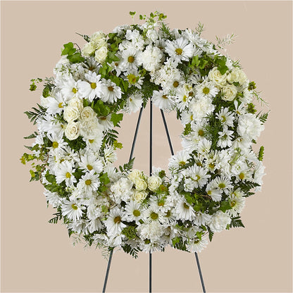Faithful Wishes Wreath –  Mossholders Floral, Arvada CO